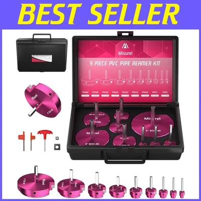 Corrosion-Resistant PVC Pipe Reamer Kit + Carbide Inserts - Image 1 of 4