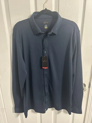Greg Norman PLAY DRY Hombre Talla L Manga Larga UPS Protección Solar Golf/Polo Camisa Foto 1 de 4