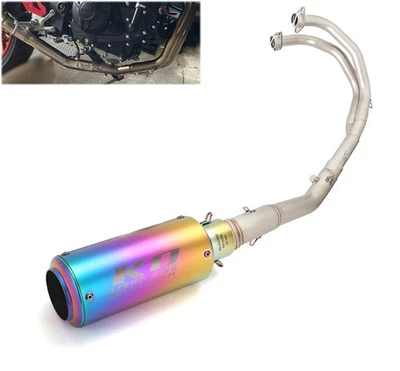 Sistema de silenciador de tubo de escape delantero deslizante para Yamaha YZF R25 R3 MT03 MT25 2016-2025 Foto 1 de 4