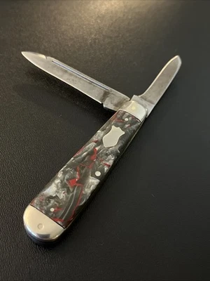 💫 Винтажный старый UTICA 1910-37' большая голова цветной Jack карманный нож ** - Изображение 1 из 4