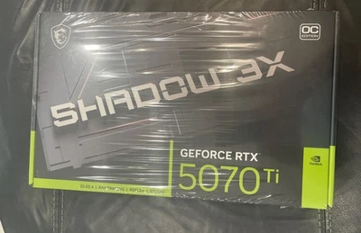 MSI RTX 5070 TI 16G SHADOW 3X OC 16GB GDDR7 Graphic Card G507T16S3C - Image 1 of 4