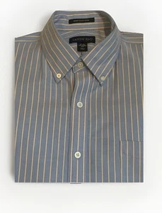 Lands’ End Men’s NonIron Oxford Button Down Long Sleeve Shirt 16-33 Tailored Fit - Picture 1 of 11
