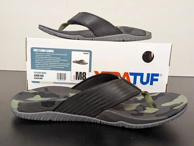 Мужские шлепанцы Xtratuf Auna черные повседневные сандалии камуфляж AUNM-000 размер 8 - новые в коробке - Изображение 1 из 4