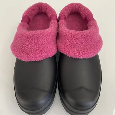 ZUECO AISLANTE HUNTER PLAY SHERPA negro/rosa para mujer talla US 8 impermeable nuevo sin caja Foto 1 de 4