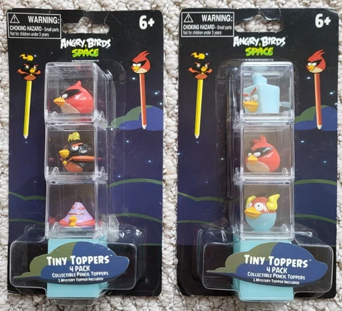 Angry Birds Tiny Toppers, Collectible Pencil Toppers LOT Of 2 Sets (8 Toppers) Cover