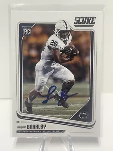 2018 Panini Score Draft #359 Saquon Barkley Eagles RC Rookie AUTO - Foto 1 di 2