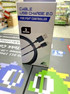 Panthek Cavo Micro USB 3 metri Cable Charger PS4 NUOVO SIGILLATO - Imagen 1 de 2