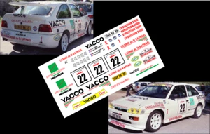 [DECALS 1/43] FORD ESCORT COSWORTH - Y.LOUBET - RALLYE WRC TOUR DE CORSE 1995 - Foto 1 di 1