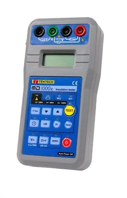 Megohmímetro TENTECH Megabras MD1000R - Prueba de aislamiento hasta 200 GR, 250V-1000V Foto 1 de 4