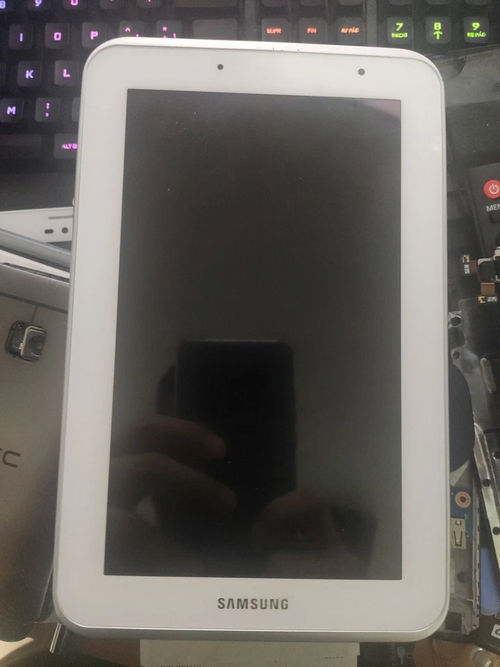 SAMSUNG DISPLAY Touch Frame BIANCO ORIGINALE  PER GALAXY TAB 2 7.0 GT-P3100 OK - Immagine 1 di 1