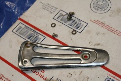1973-74 SUZUKI TM 75 OEM MUFFLER GUARD W/SCREW'S - Image 1 of 2