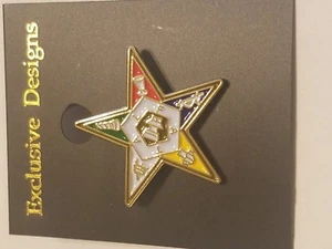 OES STAR - One inch Lapel Pin- New! Order of the Eastern Star - Picture 1 of 3