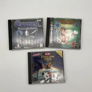 Vintage PC Windows 95/98 Game Lot Casper Timon & Pumbaa Escape From Devil Manor - Picture 1 of 8