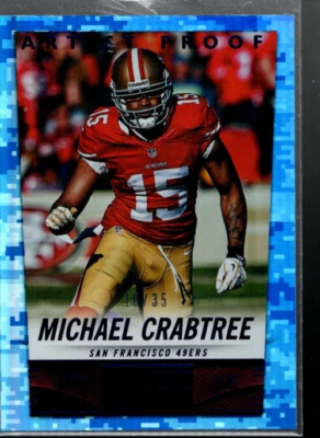 A6155- 2014 Score Artist's Proof #187 Michael Crabtree /35 - NM-MT - Image 1 of 2