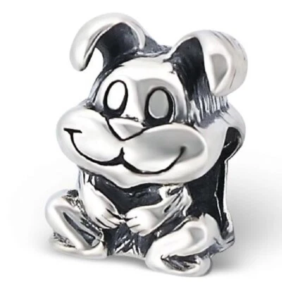 Genuine 925 Sterling Silver Bunny Rabbit Charm Bead fits European Bracelets UK - Image 1 of 2