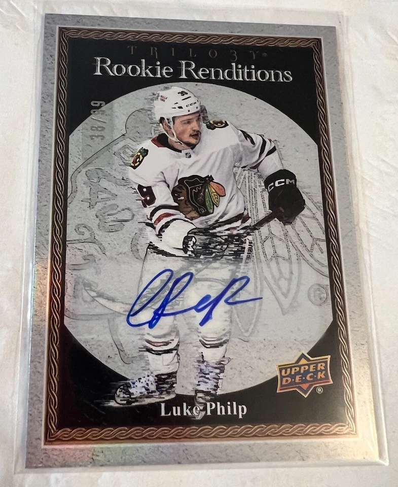 2024 Upper Deck /99 Rookie Renditions Luke Philp Auto No. RR-18! - Image 1 of 2