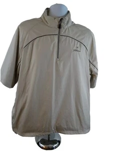 GEAR FOR SPORTS Wind Breaker PULLOVER MEN'S SIZE XL Golf BEIGE THE TRADITION - Picture 1 of 3