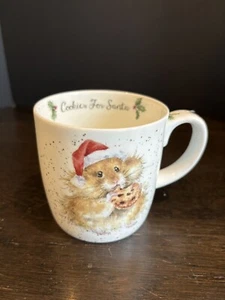 Wrendale Cookies For Santa Mug Royal Worcester 14 Oz - Picture 1 of 4