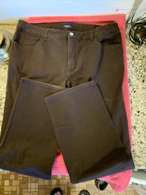 JEANS ELÁSTICOS PARA MUJER RALPH LAUREN CHAPS TALLA 16 MARRÓN DENIM PIERNA RECTA NUEVOS  Foto 1 de 4