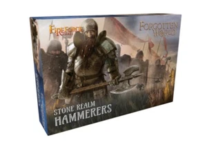 FIREFORGE GAMES FORGOTTEN WORLD FWSR02-BS STONE REALM DWARF HAMMERERS 12 X 28mm - Picture 1 of 7