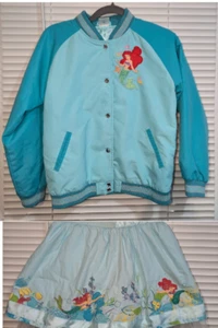 Disney Store Girls Green Little Mermaid Jacket Featuring Ariel Size 9/10 - Picture 1 of 8