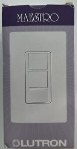 LUTRON MAESTRO MS-PPS6-DDV-WH DUAL CIRCUIT OCCUPANCY SENSING SWITCH NEW IN BOX
