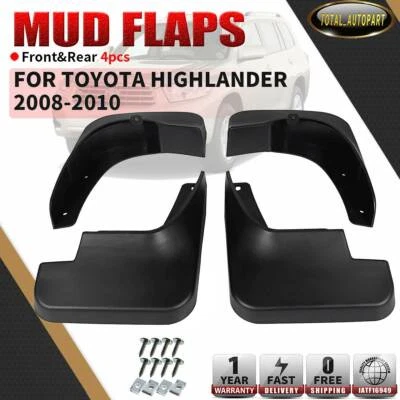 Protectores contra salpicaduras guardabarros para Toyota Highlander 2008 2009 2010 ruedas traseras y delanteras Foto 1 de 4