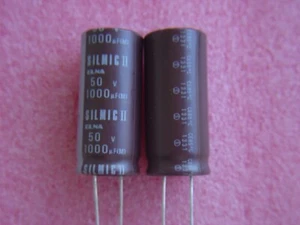 2 pcs 1000uF 50V ELNA RFS COD1331 SILMIC II AUDIO 85°C Capacitor Kondensator NEU - Bild 1 von 1