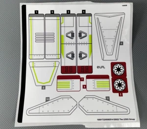 Foglio adesivo per LEGO Set 75342 Star Wars Republic Fighter Tank Decalcomanie - Foto 1 di 5