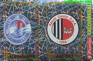436 SCUDETTO ALBINOLEFFE CALCIO ASCOLI ITALIA  STICKER CALCIATORI 2004 PANINI - Picture 1 of 1