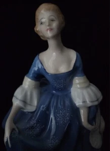 Vintage 1966 Royal Doulton "HILARY"  Blue Dress Peggy Davies Figurine ~ HN 2335 - Picture 1 of 22