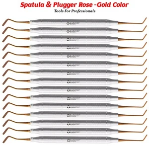 Dental Composite Filling Instruments Spatula & Plugger Titanium Rose Gold - Picture 1 of 6