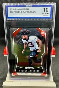 2019 Panini Prizm - Rookies Rodney Anderson #337 (RC)  - ISA GEM MT 10 - Picture 1 of 2