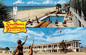 Postkarte FL: Southern Gentleman Motel & Apts., Madeira Beach, Florida - Bild 1 von 2