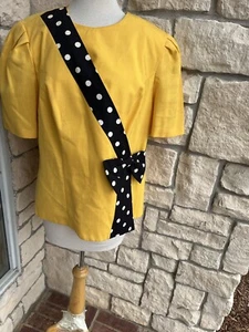 SL Fashions Women Black yellow Blazer XLarge - Picture 1 of 5