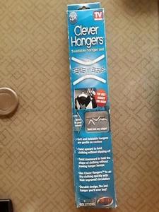  Clever Coat Clothe Hangers 2 pk Storage Organization Solution NEW UNUSED!! A-26 - Picture 1 of 4