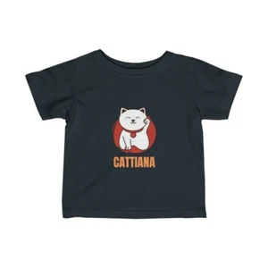 Infant Fine cute cat Jersey cattiana Tee - Picture 1 of 17