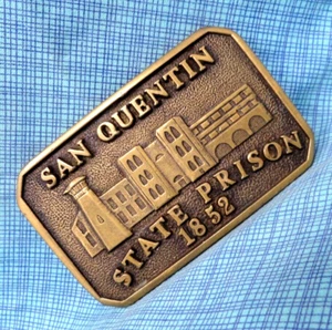 San Quentin State Prison 1852 Belt Buckle Dept Of Corrections Vintage BTS.SHY535 - Picture 1 of 8