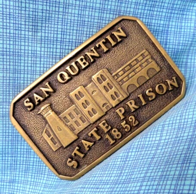 San Quentin State Prison 1852 Belt Buckle Dept Of Corrections Vintage BTS.SHY535 - Image 1 of 4