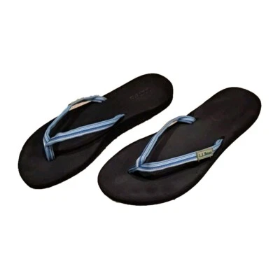 LL Bean Women’s Blue Thong Flip Flops Sandals Slides Size 8 M VN#05488 L.L. Bean - Image 1 of 4
