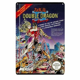 Double Dragon Video Game Metal Poster Tin Plate Sign Plaque Nintendo Nes Famicom