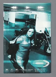 Carte publicitaire format carte postale +3 patchs -Oblique Givenchy recto verso - Picture 1 of 2
