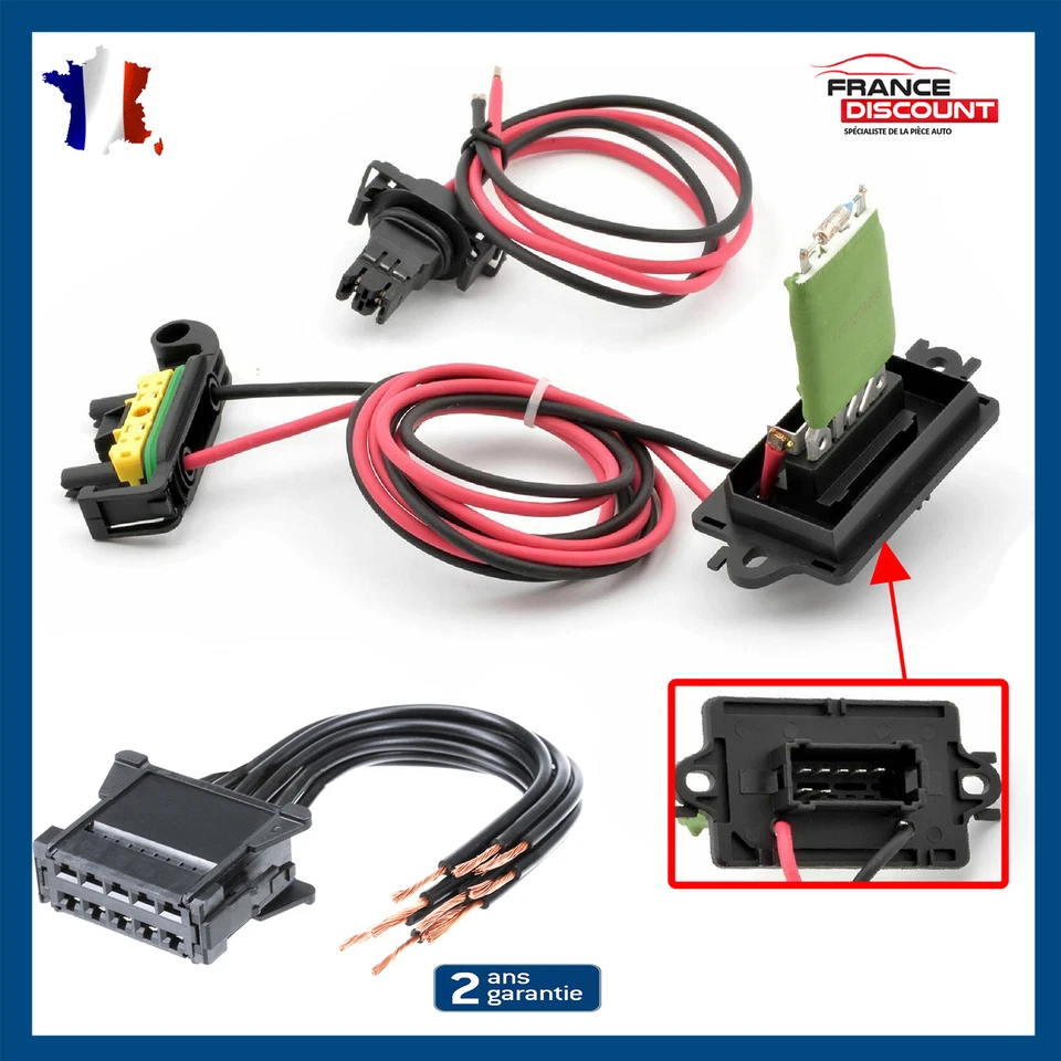 Resistance de Chauffage avec connectique prévu pour Renault Clio III - 770106000 - Photo 1/4