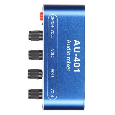 Mini Stereo Mixer 4 In 1 Out Volume Adjustment 3.5mm Sound Selector - Image 1 of 4