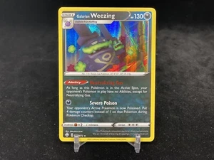 POKEMON TCG: SHINING FATES GALARIAN WEEZING 042/072 HOLO RARE POKEMON CARD NM - Picture 1 of 2