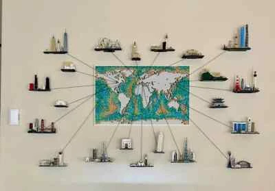 Lego Architecture Skyline Wall Mounts Display Brackets - STRONG NEW DESIGN - Image 1 of 3