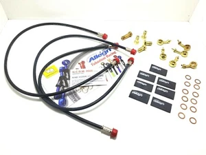 Kit de Tubos Frenos Directos Delanteros / Pos Negros Ataques Oro Kawasaki Zx 10R - Imagen 1 de 1