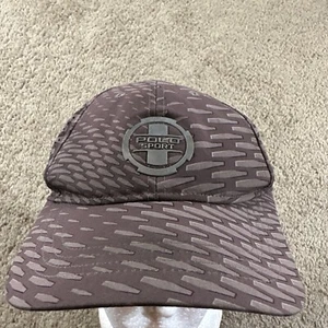 Vtg Polo Sport Ralph Lauren Hat Cap Adult Gray Strapback Geometric Logo Stretch - Picture 1 of 8