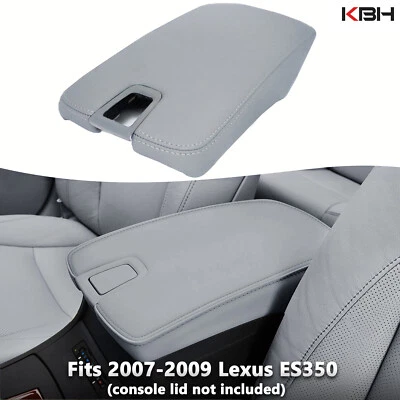Se adapta a Lexus ES350 2007-2009 consola central tapa reposabrazos cubierta de cuero gris claro Foto 1 de 4
