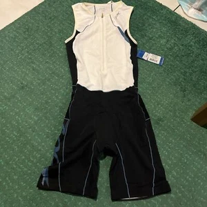 Zoot Sports Men's Trifit Logo Racesuit White Cycling Small Size - Picture 1 of 8